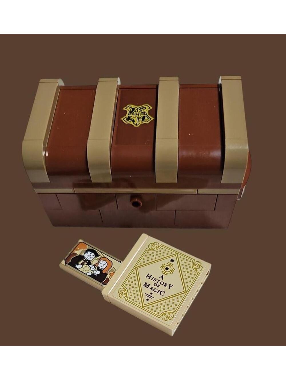 LEGO Harry Potter Mini Chest (No Lock) w/ Printed Tiles  – History of Magic Book